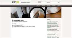 Desktop Screenshot of fbdtel.com